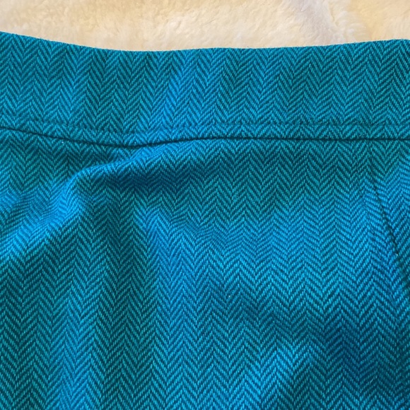 H&M herringbone teal skirt. MAKE AN OFFER! - Picture 2 of 4